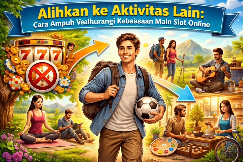🔄 Alihkan ke Aktivitas Lain: Cara Ampuh Mengurangi Kebiasaan Main Slot Online